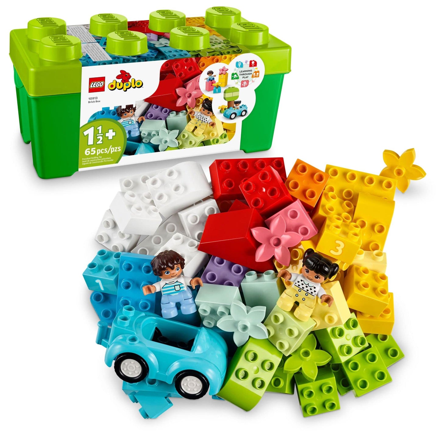 LEGO DUPLO Classic Brick Box Building Blocks - Learning & Educational Toys for Toddlers, Preschool, Ages 1.5+ Years - Develop Fine Motor Skills - Gift