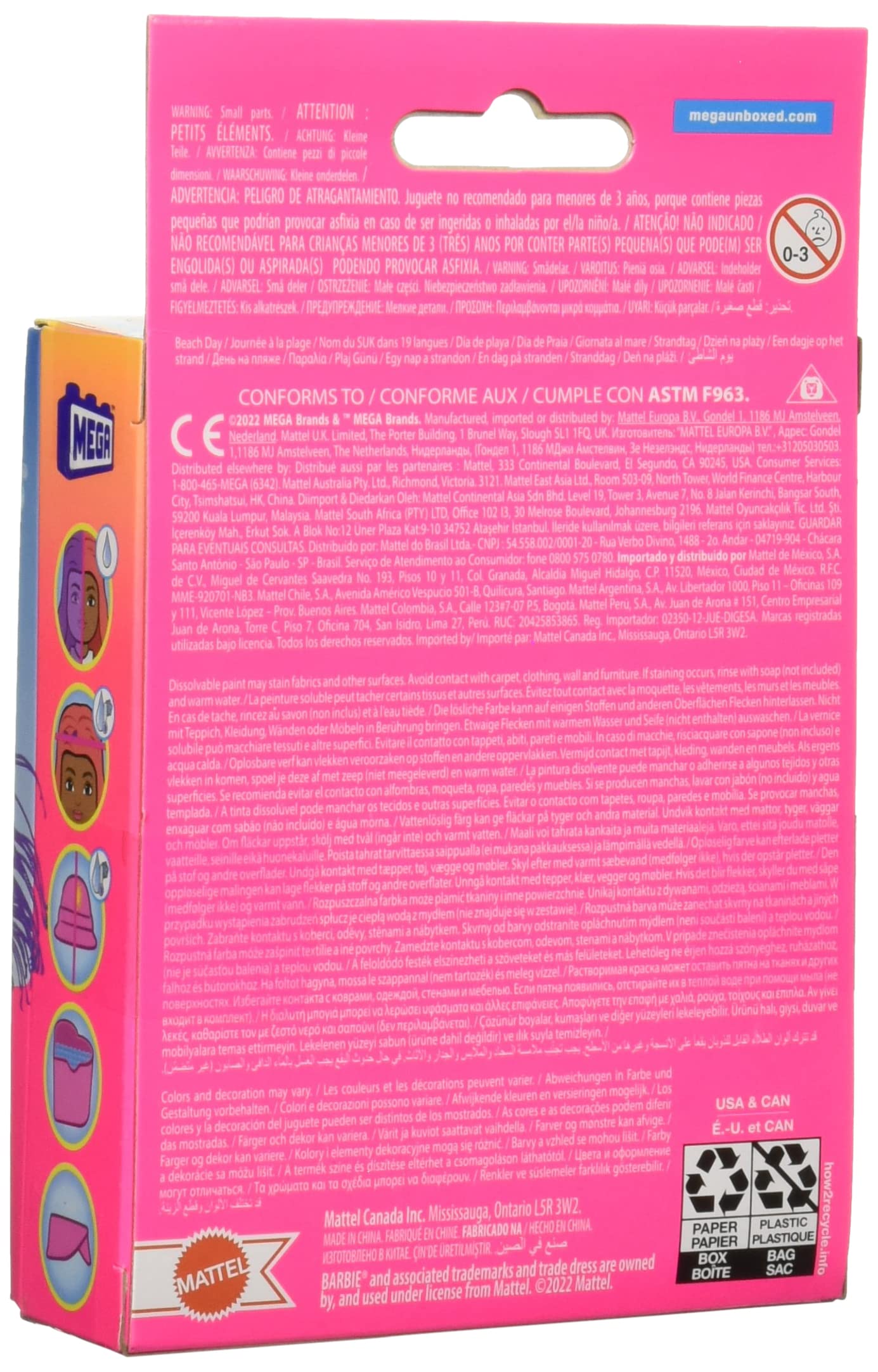 Mega Construx Barbie Color Reveal Coleccionables