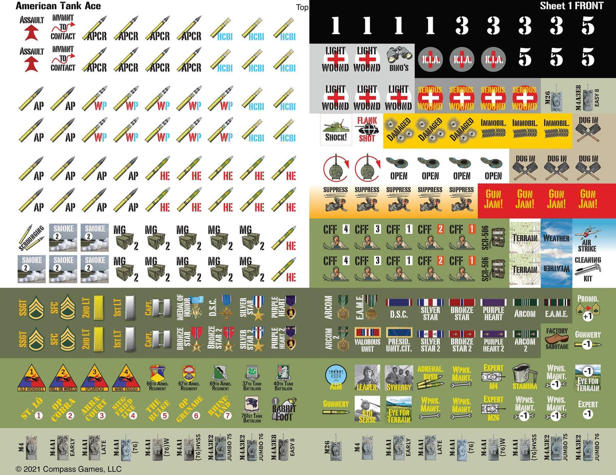 Compass Games American Tank Ace: Europe, 1944-45