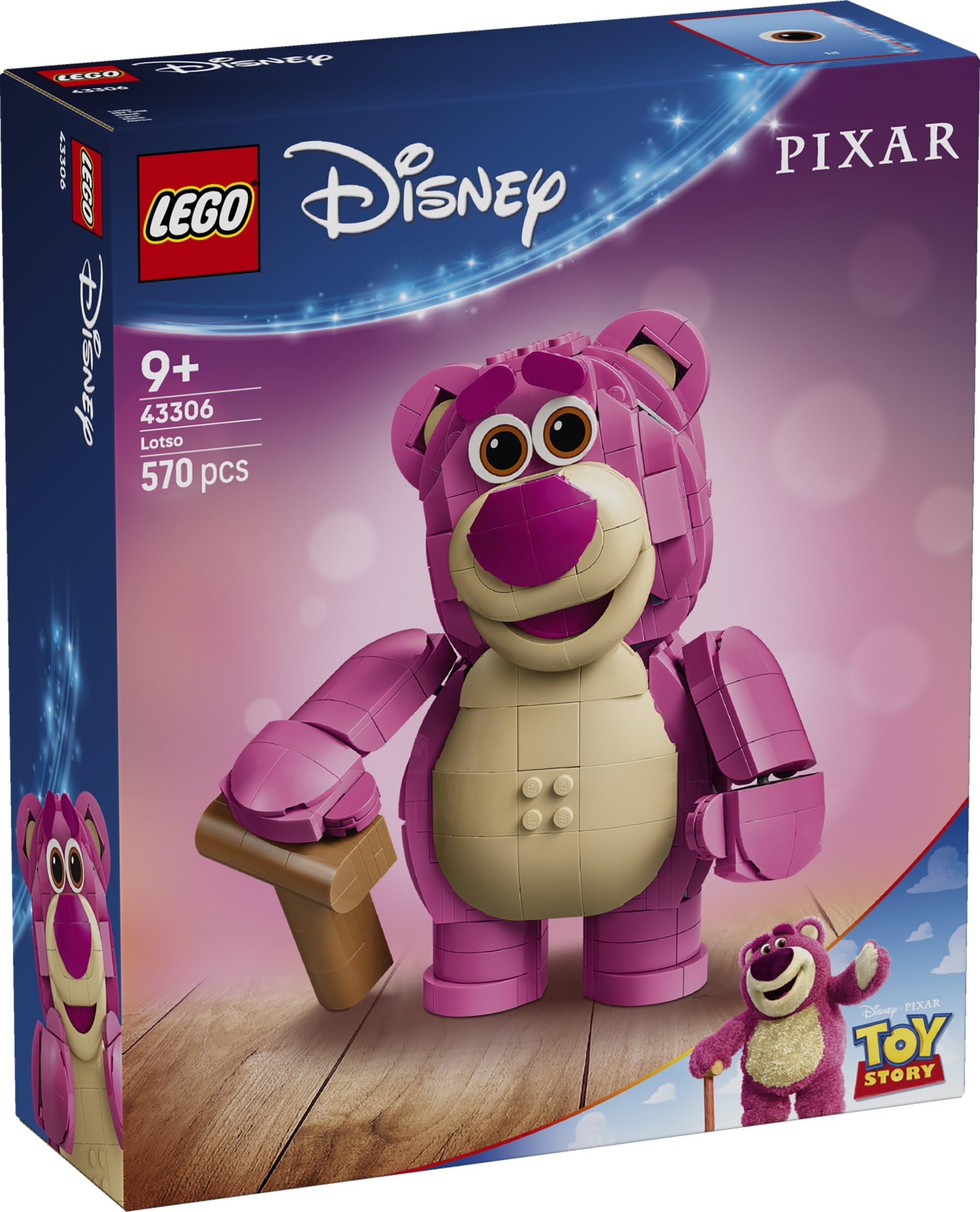 LEGO Disney Pixar Toy Story Lotso Set #43306 - 570 Pieces, Posable Bear Figure with Moving Face, Arms & Hidden Easter Eggs | Ages 9+ | Toy Story Gift