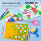 Shuttle Art Tempera Paint, 30 Colors (2 fl oz) Washable Paint for Kids with Glitter Metallic Neon Colors, Non-toxic Finger Painting for Toddlers