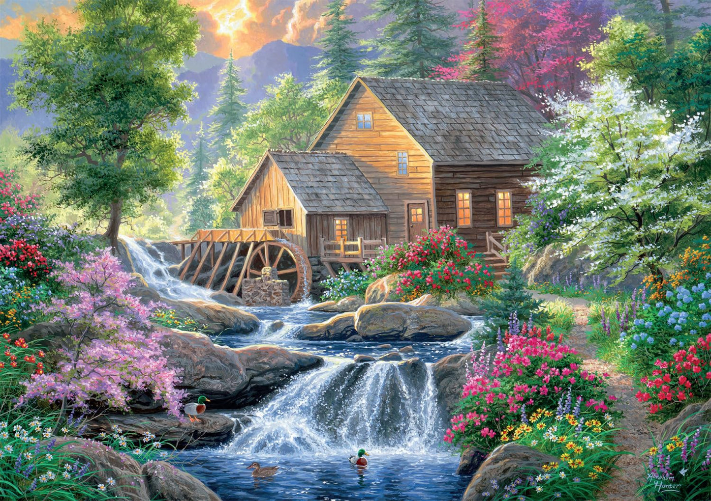 Buffalo Games - Summertime Mill - 500 Piece Jigsaw Puzzle for Adults