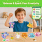 ROOCHKD Fun Shake Glitter Crafts Kit for Kids, DIY Arts and Crafts Art Supplies Class Mess-Free Activity Creative Crafting Travel Toy, Birthday Gifts
