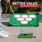 GoSports BattleChip Pong Chipping Golf Games for Adults and Families - Outdoor & Indoor Golf Game Set - Home, Backyard, Lawn, Beach, & More - 1 Board