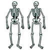 Beistle Jointed Skeletons, 22", White/Black