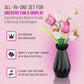 Woolbye Flower Building Set Compatible with Lego Flowers, Tulip Flower Bouquet botanicals Collection Unique Home Décor or Office Décor Great Gift