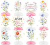 Baby in Bloom Baby Shower Decorations Honeycomb Centerpiece, 12PCS Wildflower Baby Shower Honeycomb Centerpiece A Little Wildflower Is On The Way