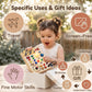 RichBoy Busy Board Montessori Sensory Toy, 37-in-1 Switch Board with 24 LED Lights, Birthday Gift for 1 2 3 Year Old Boys Girls, Safety for Toddlers