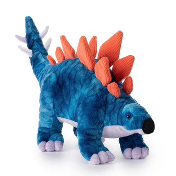 The Petting Zoo Stegosaurus Stuffed Animal Plushie, Gift for Kids, Dinosaur Animals, Blue Dinosaur Plush Toy 17 inches