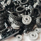 City Car Wheels Tires Axles Kits Set, 70pcs Vehicle Truck Parts Classic Pieces Accessories, Bulk Bricks Sets Construction Toys, Compatible with Lego