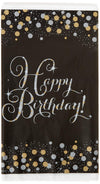 Amscan Sparkling "Happy Birthday" Table Cover - 54" x 102" (1 Piece) - Dazzling & Elegant Décor