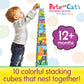 The Learning Journey Pete the Cat Stacking Blocks - 10 Colorful Nesting Cubes - Educational Toddler Toy for Ages 12 Months+ - STEM Learning