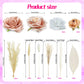 22 PCS Boho Cake Topper Artificial Flower Leaf Decor