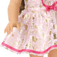 American Girl Truly Me 18-inch Doll Floral Fashion Outfit with Ruffled Bodice, Ribbon, Socks, and Boots, for Ages 6+