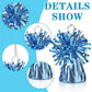 16 PCS Metallic Wrapped Balloon Weights Light Blue Heavy Balloon Weight for Balloons Birthday Party Table Centerpiece Decorations