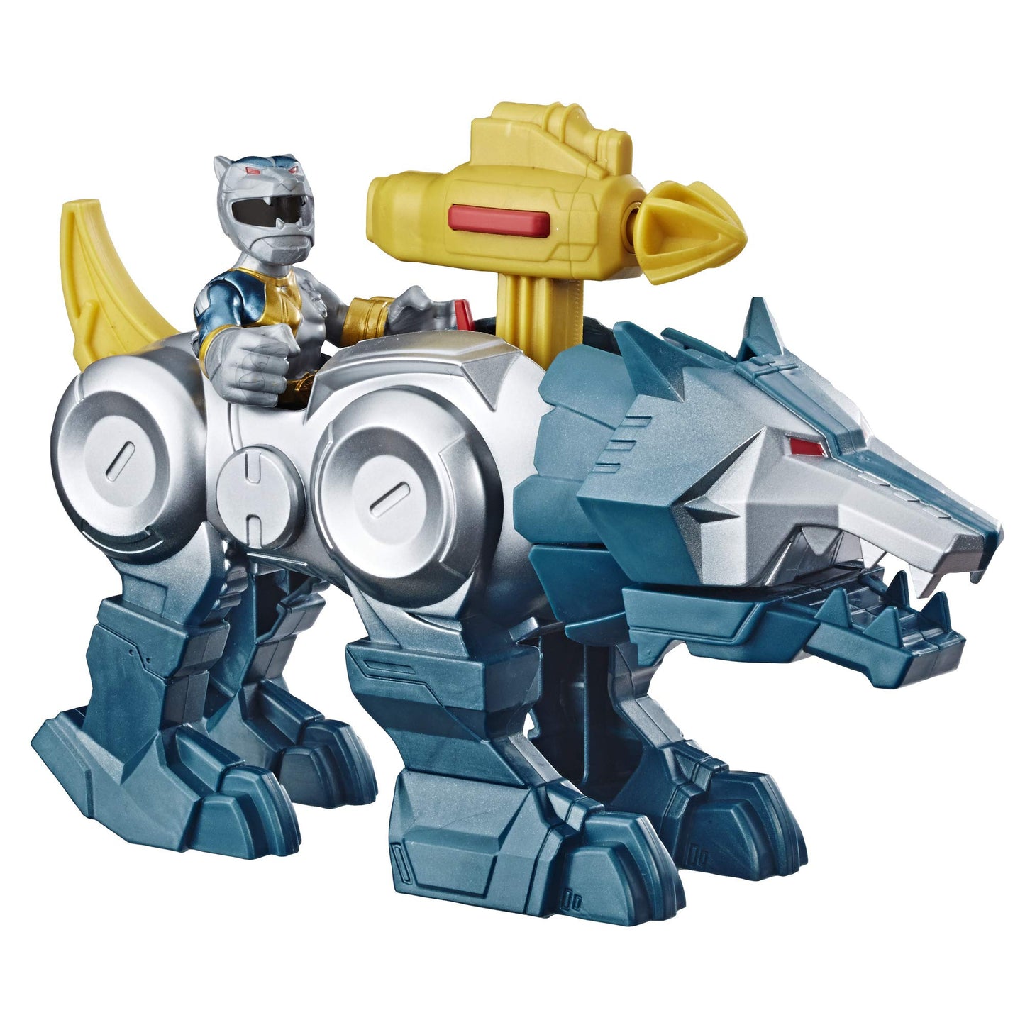 PlaySkool Heroes Power Rangers Silver Ranger & Wolf Zord 2 Pack