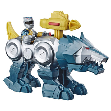 PlaySkool Heroes Power Rangers Silver Ranger & Wolf Zord 2 Pack
