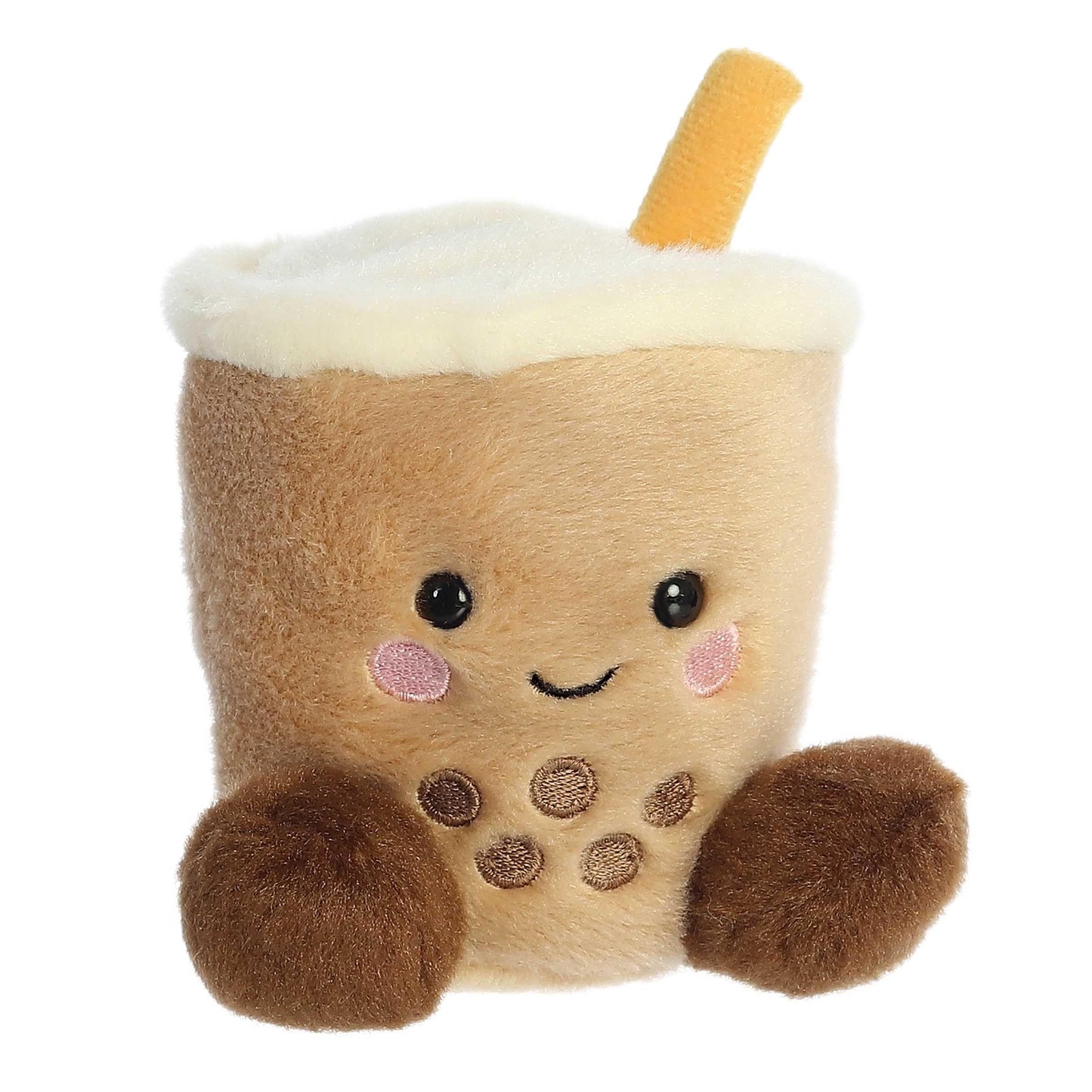 Aurora® Adorable Palm Pals™ Milky Tea Boba™ Stuffed Animal - Fun Collectible Plush for Kids and Adult Collectors - Perfect for Decorating Rooms