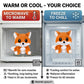 Friendly Fox - Microwavable & Weighted Plush Stuffed Animal - Heated Plushie for Warmth - Cute, Soft, Cozy Toy for Adults & Children (Boys, Girls
