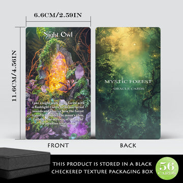 Pacify Enchanted Forest Oracle Cards 56 Card Mystic Forest Oracle Deck for Beginners, Spiritual Guidance & Nature Divination Inspiration (Mystic