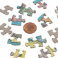 TDC Games USA Shaped Jigsaw Puzzle - America the Wonderland - 1940’s Pictorial Map of the United States, Puzzles for Adults 1000 Pieces, 31 inches