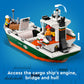 LEGO City Seaside Harbor with Cargo Ship Toy, Model Container Crane and Boat with 8 Minifigures Included, Building Set for Boys and Girls Ages 8 and