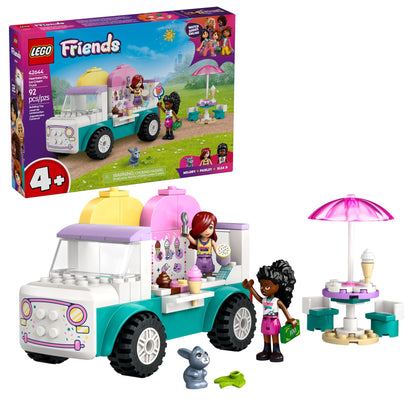 LEGO Friends Heartlake City Ice Cream Truck Toy - Building Toy Pretend Play Set for Kids, Girls and Boys, Ages 4+ - Preschool Building Blocks with 2