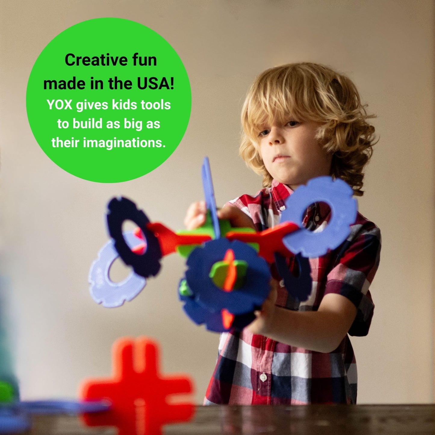 YOX Tops, Creative Educational Building & Construction STEM Toy Set for Kids, Learning Toys for Children Ages 4-10, Boys & Girls Fun Gift, Preschool