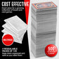 Strategic Fit Premium Snug Fit Clear Card Sleeves for Games - 500 Trading Card Sleeves - Standard Size Card Protector Sleeves - Ideal as MTG Card