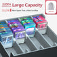 ENTUMO 4-Row?3200+? Trading Card Storage Box, Card Organizer Holder with 24 Dividers, Case Fit for MTG TCG Magic Commander Deck Playing Cards, Deck