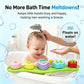 LIHBCAIYI Silicone Bath Toys, Floating Shape Sorter with 15 Blocks
