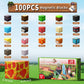 DINOSAUR PILLOW 100 PCS Building Blocks, 3D Construction Build Toys, STEM Sensory Building Cubes Gifts for Valentines Day, Easter Basket Stuffers