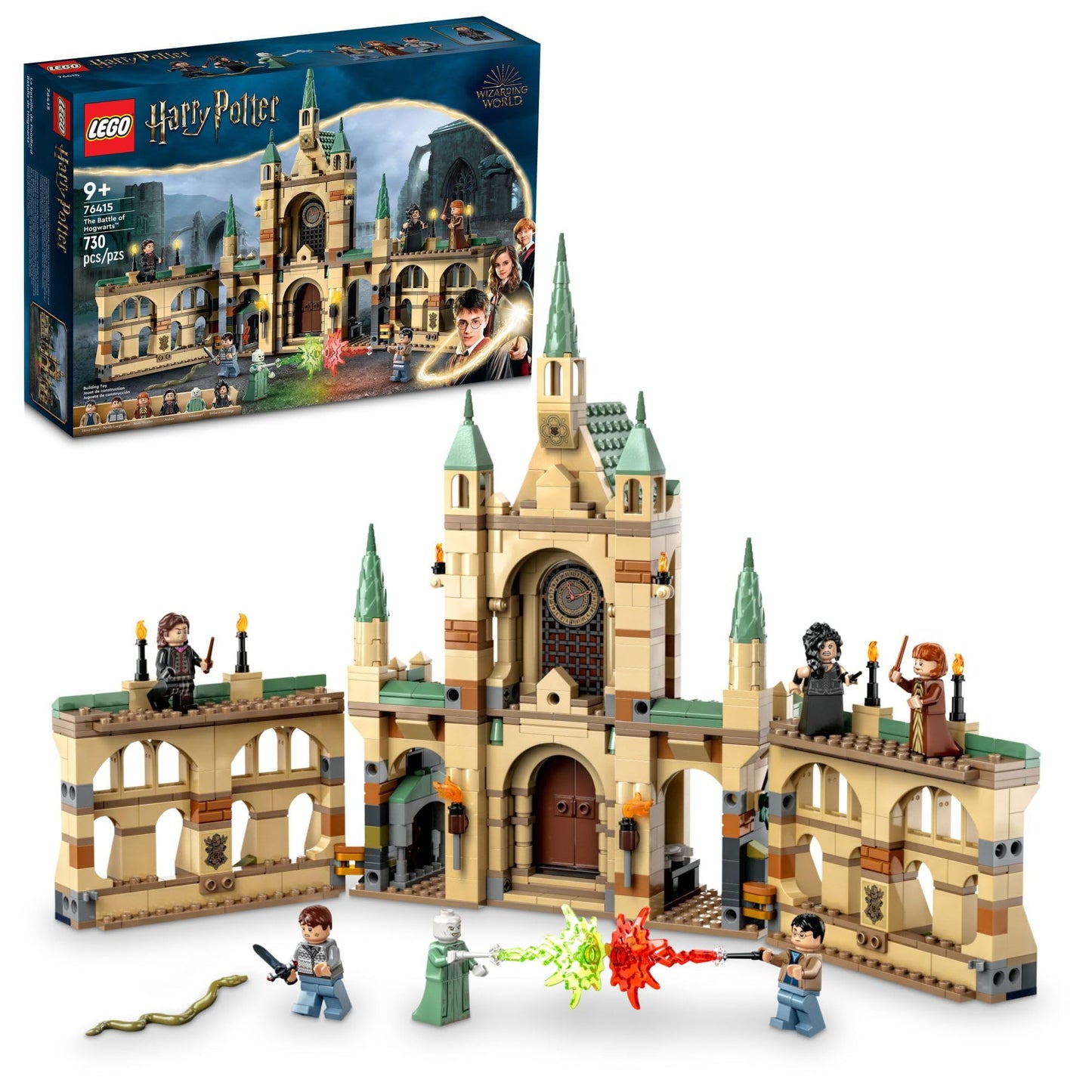 LEGO Harry Potter The Battle of Hogwarts Building Toy Set, Harry Potter Toy for Boys, Girls and Kids Ages 9+, Features a Buildable Castle Section