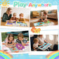 3 Packs in 1 Large Sticker Paint Books for Kids Ages 4-8, Create 24 Pictures, Perforated for Easy Tearing Vehicle & Princess & Animal, Sticker by