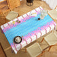 OUAOCZH 3Pcs Baseball Ice Cream Drip Birtrhday Party Tablecloth |108 x 54 Inch| Ice Cream Drip Summer Themed Plastic Tablecover Party Supplies