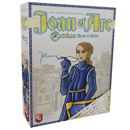 Capstone Games: Orleans: Joan of Arc - Draw and Write Game | Medieval Strategy Theme with Paper and Pencil Choices, Solo and Competitive Play
