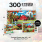 MasterPieces - 300 Piece Jigsaw Puzzle, Large EZ Grip Shapes, Rolling Pastures, Fun for Adults, Seniors, Family, Kids, Non-Glare Finish, 18"x24"