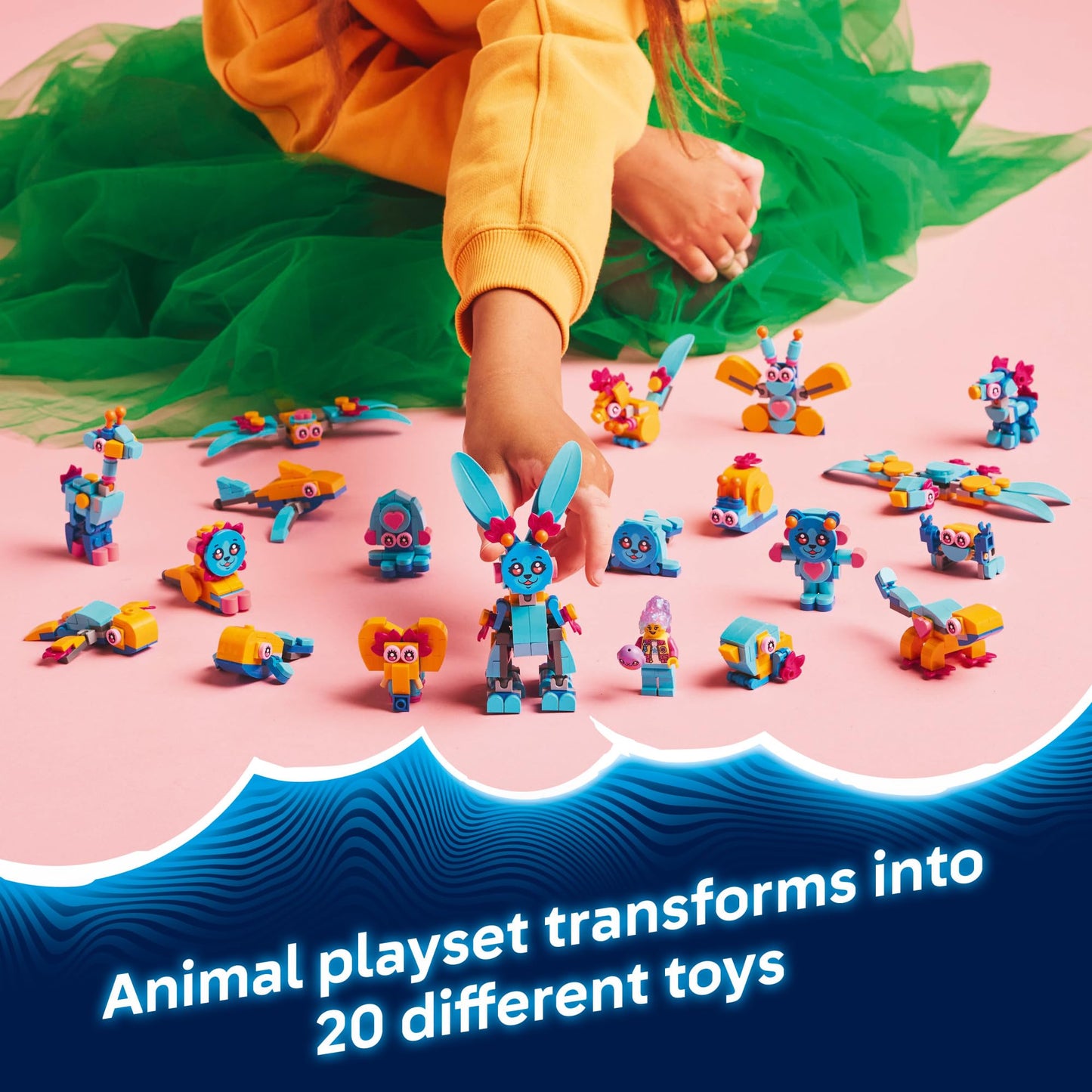LEGO DREAMZzz Bunchu's Creative Animal Adventures - Fantasy Bunny Toy for Kids, Boys and Girls, Ages 7+ - 20 Building Options - Building Set with