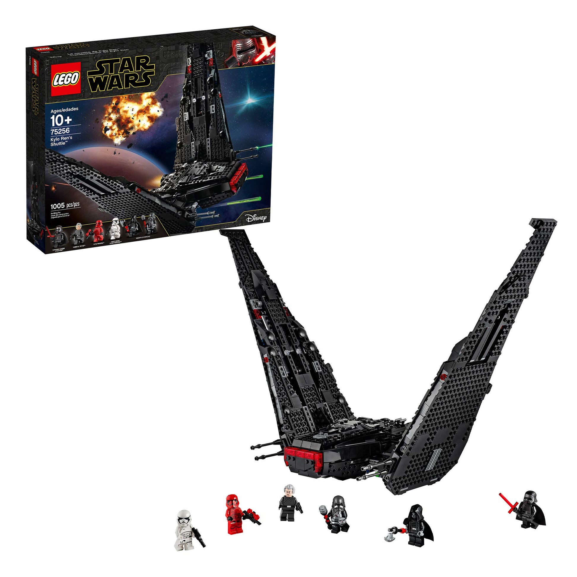LEGO Star Wars: The Rise of Skywalker Kylo Ren’s Shuttle 75256 Star Wars Shuttle Action Figure Building Kit (1,005 Pieces)