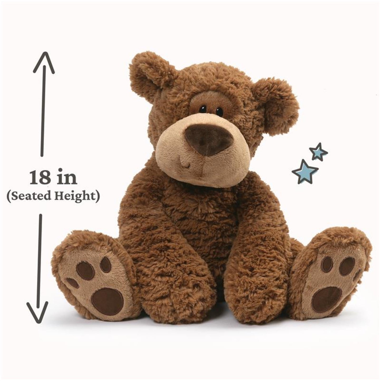 GUND Grahm 18-Inch Classic Brown Teddy Bear Plush Toy for Ages 0+