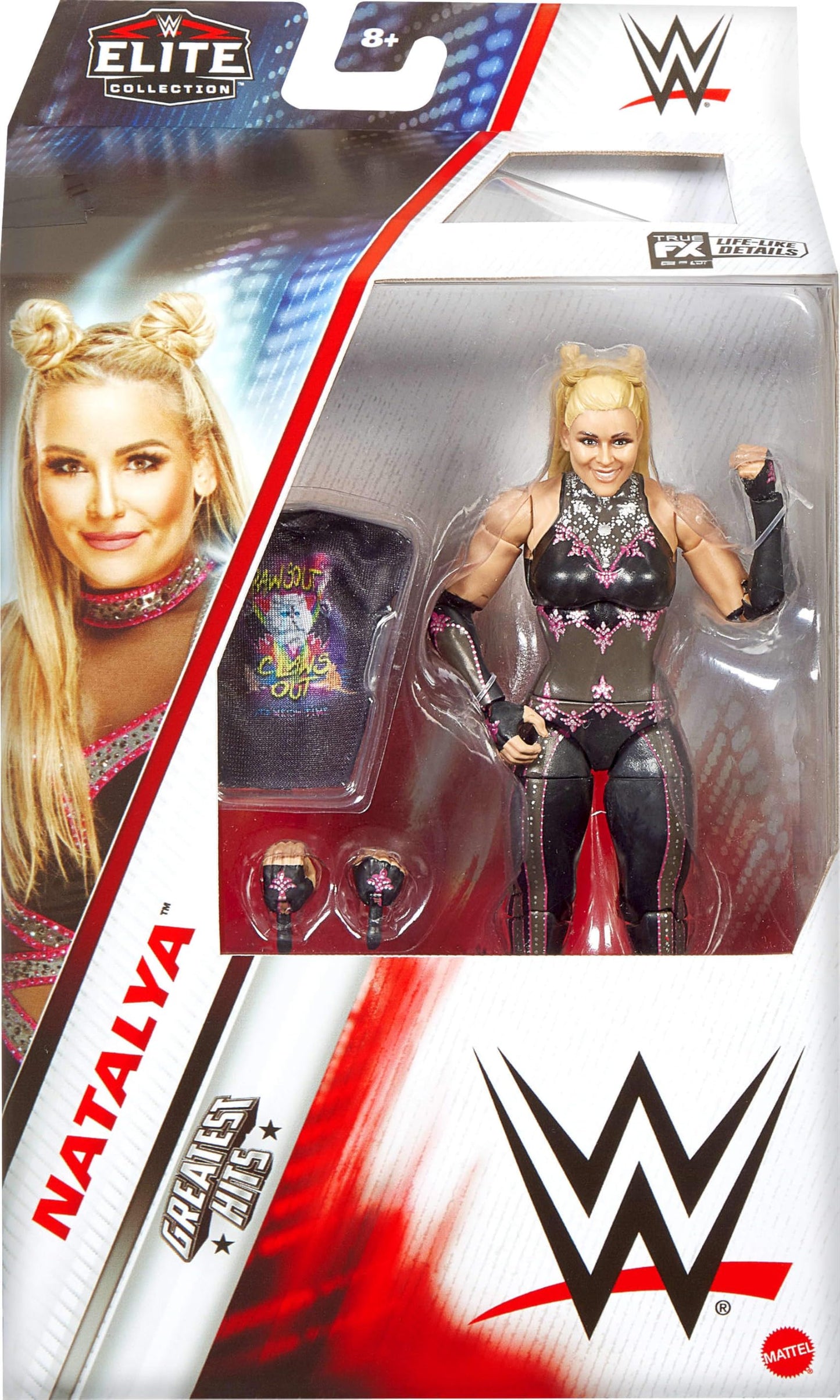 Mattel WWE Elite Action Figure & Accessories, Greatest Hits 2025, 6-inch Collectible Natalya with 25 Articulation Points & Swappable Hands