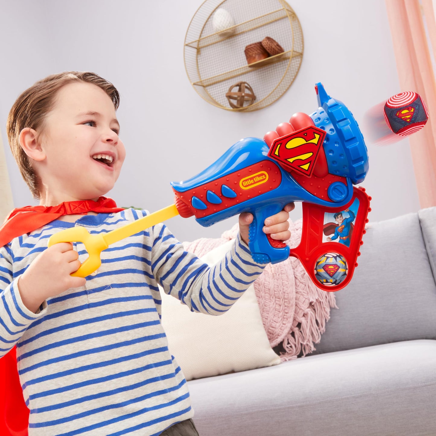 Little Tikes Superman Boom Blaster, DC Active Play Toy Blasters, Boys and Girls Ages 3+ Years