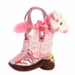 Aurora® Fashionable Fancy Pals™ Giddyup Boot™ Stuffed Animal - Plush with Stylish Purse for Dress Up Fun - Perfect for Kids 3+ Years, Costumes,