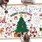 Giant Merry Christmas Coloring Poster - Large Christmas Tree Coloring Tablecloth, DIY Xmas Table Cloth Jumbo Banner Paper Craft for Gifts Activities