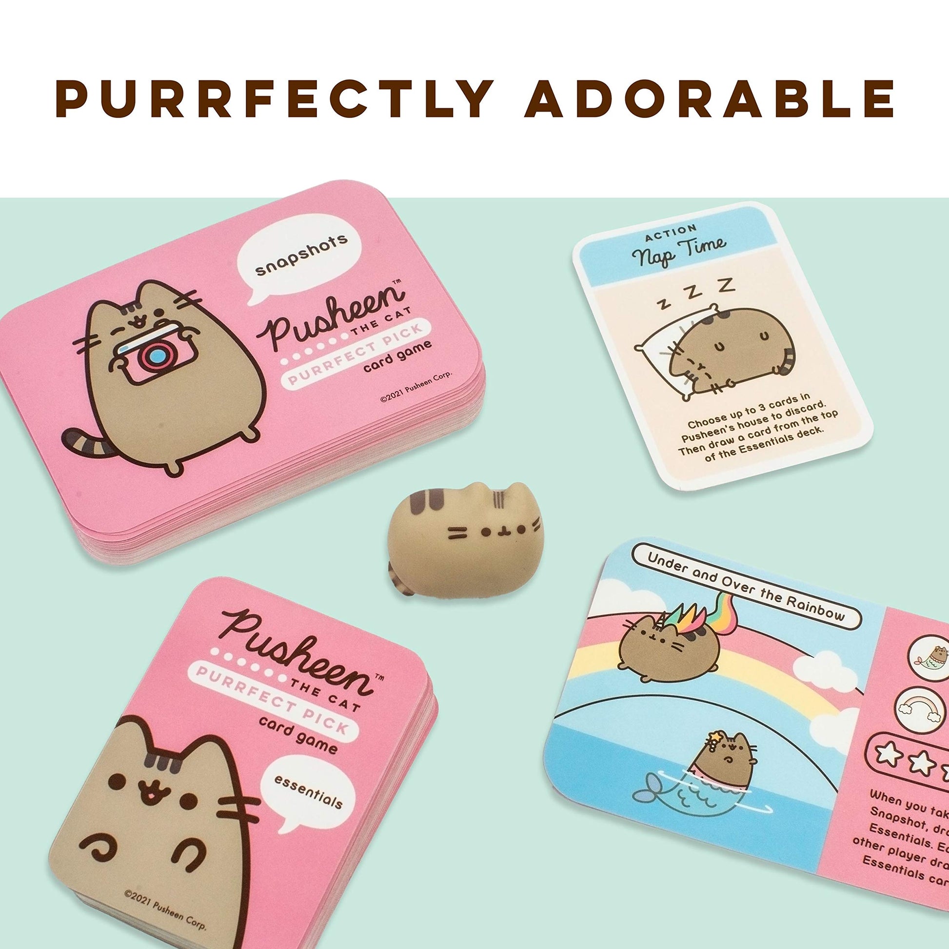 Ravensburger Pusheen Purrfect Pick Game - Fun Family Activity | Ideal for Cat Lovers and Pusheen Fans | Engaging Gameplay | Suitable for Ages 8 and Up