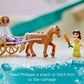 LEGO Disney Princess Belle’s Storytime Horse Carriage and Mini-Doll, Princess Toy for Kids, Disney’s Beauty and The Beast Movie Gift for Girls and