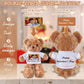 Yibairui Personalized Teddy Bear with T-Shirt, Custom Plush Stuffed Animal with Photo & Text, Gift for Girlfriend, Boyfriend, Valentine's Day