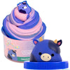 Original Squishmallows Scented Slime Jar, Blueberry, Ingrid the Cow