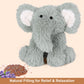 SuzziPals Warming Elephant Stuffed Animals, Microwavable Stuffed Animal Heating Pads for Cramps, Pain & Stress Relief, Heatable & Coolable Stuffed