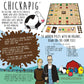 Buffalo Games Chickapig Board Game - 2-4 Players, Ages 10+, Wooden Pieces - Travel Fun - Fun Family Games - Chicken-Pig Strategy Board Game